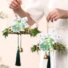 Adornos Colgantes de Artemisa Hechos a Mano DIY Decoraciones Colgantes de Bote de Dragón de Bambú Ramo Colgantes de Puerta Decoraciones para Actividades de Jardín de Infancia Materiales para Niños