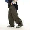 Calça Comprida Estilo Japonês para Meninos Nova Coleção Primavera 2026 Calça Casual Reta para Bebês e Crianças Pequenas com Design Estiloso Estilo Workwear