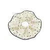Elástico Elegante de Lunares de Doble Capa Estilo Coreano para Mujer, Accesorio para el Cabello Fresco y Suave Que No Daña el Cabello, Adecuado para Coletas Bajas, Diadema para el Cuidado del Cabello