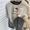Camiseta de Manga Larga de Algodón Puro Más Vendida para Niños, Versátil Camiseta Básica de Dibujos Animados para Niños y Niñas, Nueva, Cuello Redondo, Delgado, Casual, para Primavera y Otoño