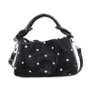 Bolso de Lunares Estilo Coreano Literario para Mujer 2026 Nuevo Exquisito Bolso Pequeño de Asa Superior Textura de Alta Calidad Hombro Único Cruzado Bolso Dumpling
