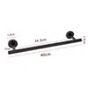 Porta Toallas Negro Baño Barra de Toallas Americana Acero Inoxidable Cuadrado Sin Taladro Estante de Almacenamiento para Baño Amazon