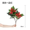 Plantas Verdes de Simulación Planta de Helecho Mampara de Pared Paisajismo Flores y Césped Artificial Decoración de Arreglo Floral Flor Césped Verde Tallo Único Flor de Plástico Tejido