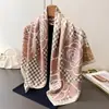 Bufanda Cuadrada Grande de Seda Artificial con Estampado de Espiga de Lujo Ligero, Chal Versátil Profesional Estampado, Pañuelo para la Cabeza con Estampado de Espiga Diagonal, Bufanda para el Cuello, Bufanda para Mujer