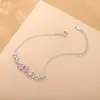 Pulsera de Plata de Ley S925 Damila Mariposa Microincrustaciones de Circonita Estilo Mori para Mujer Fresca Lujo Ligero Pulsera Versátil Estilo de Gama Alta