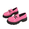Zapatos Mocasines de Suela Gruesa de Gran Tamaño para Mujer, Comercio Exterior Transfronterizo, Nuevo Estilo Primavera y Otoño 2026, Estilo Universitario Británico, Slip-On de Piel