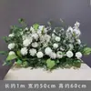 Arreglos Florales de Boda Estilo Bosque, Macetas Colgantes, Flores de Seda, Decoraciones de Pasillo, Decoraciones para la Ceremonia de Entrega del Coche de Boda, Escaparates, Plantas Verdes