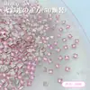 Rosa Fondo Plano Manicura Mini Pequeño Circonita Destello Joyería para Manicura Fondo Plano Forma Especial Diamante Manicura Diamante Portátil Uña Venta al por Mayor