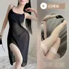 Lingerie sexy para mulheres, vestido longo sexy com suspensórios, camisola transparente sedutora, conjunto de rede transparente, atacado sedutor