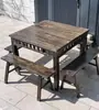 Mesa Quadrada Oito Imortais Toda em Madeira Maciça Mesa Antiga Mesa de Jantar para Casa Restaurante Restaurante Mesa Quadrada Pequena Chinesa Mesa de Jantar