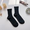 Calcetines de mujer de longitud media de color sólido, color caramelo, estilo ins coreano, simples, para primavera y verano, estilo japonés, calcetines finos de algodón, estilo chica suave