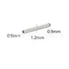 Tornillo Recto de Titanio F136 con Agujero Lateral Roscado para Pendiente de Lóbulo de Oreja 0.9 Hilo Cartílago de Oreja DIY Barra Universal Joyería Accesorios para Piercing