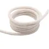 Venta Directa de Fábrica de Cuerda de Algodón Blanca con Núcleo Blanco de 4 mm a 10 mm, Cuerda de Atar Tejida a Mano, Cuerda para Secar y Atar, Cuerda para Cordón de Bolsa
