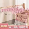 Cabide Plástico Revestido para Calças Clip de Calça Sem Costura Antiderrapante Cabide Doméstico para Roupas Cabide de Aço Inoxidável para Armazenamento de Calças Saias