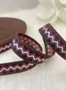 Cinta Bordada Jacquard Estilo Étnico Multiestilo Diamante Triangular Accesorios para Ropa de Presentación Cinturón de Embalaje para Caja de Regalo