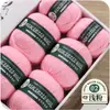 Fio de lã mercerizada 100% lã merino 100g rolo grande novelo de lã de espessura média para tricô à mão atacado feito à mão