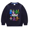 Primavera e outono de 2023 estilo coreano de desenho animado nova roupa infantil pequena e média suéter de gola redonda infantil manga longa algodão top para bebês masculino e feminino