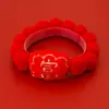 Collar de Bola de Pelo para Mascotas Año Nuevo Año del Serpiente Bufanda Festival de Primavera Suministros de Año Nuevo para Gatos y Perros Decoración Roja Cálida de León
