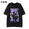 EBAY Camiseta masculina e feminina de manga curta, top de moda de rap transfronteiriço, atacado de rua alta, solto, verão, casual, casal