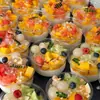 Caixa para Cortar Frutas, Gelatina de Leite de Coco, Caixa de Embalagem para Gelatina de Coco, Tigela para Sobremesa, Copo para Pudim de Iogurte, Bolo, Salada de Frutas, Tigela para Gelo Raspado