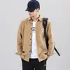 Marca da Moda Jovem Diário Deslocamento Moda Bordado Logo Simples Roupa de Trabalho Gola Manga Longa Cardigan Camisa Top