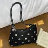 Bolsa de Hombro Linda de Lunares para Mujer Estilo Nuevo 2026 Bolsa de Almacenamiento de Gran Capacidad Estilo ins Bolso de Hombro de Alta Apariencia