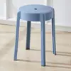 Taburete de Plástico Engrosado para Adultos Hogareño Apilable Mesa de Comedor Taburete Redondo Silla de Plástico Simple Nórdico Sala de Estar Taburete Alto