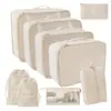 2025 Novas Sacolas Organizadoras Populares para Cosméticos, Mudança, Viagem, Conjunto de Sete Peças para Roupas, Colchas, Roupa Íntima, Desktop Atacado