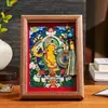 Estatua de Buda Thangka, Retrato de Bodhisattva, Salón Budista, Estudio, Escritorio de Oficina, Marco de Fotos, Pintura Colgante, Adornos de Escritorio de Animales del Zodiaco Budista