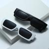 Nuevas gafas de sol rectangulares de montura pequeña europeas y americanas, gafas de sol transfronterizas con pierna X ancha, gafas de sol al por mayor