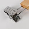 Lote Directo de Fábrica de Alta Calidad Perchero para Pantalones de Madera Maciza Clip para Pantalones de Adulto Perchero para Faldas Clip para Faldas Tienda de Ropa Madera Color Natural Clip para Pantalones