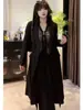 Traje de Otoño Nuevo Talla Grande para Gorditas con Efecto Adelgazante Conjunto de Dos Piezas para Mujer Dulce Camisa de Manga Larga Falda de Cintura