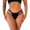 Tanga de Amazon, Femenino, Atrevido, Tiro Bajo, Sencillo, Cómodo, Sin Estirar, Color Sólido, Ropa Interior Especial Europea y Americana en Stock