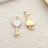 Acessórios de Joias de Liga de Balão Nuvem com Gotejamento de Óleo Estrela de Cinco Pontas Trevo de Quatro Folhas Estilo Coreano Brincos Pingentes Pingentes Perfurados DIY