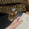 Adecuado para funda de teléfono Apple 16promax personalizada con estampado de leopardo japonés y coreano para iPhone 15 estéreo Saturn 14 rígida 13 creativa