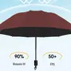 Guarda-chuva Totalmente Automático, Guarda-sol, Proteção Solar, Proteção UV, Sombreiro para Mulheres, Uso Duplo para Sol e Chuva, Guarda-chuva Dobrável Manual, Produto Atacado