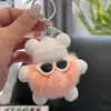 Pelota de Peluche Linda Peluche Bola de Carbón Falsa Colgante de Bolso Muñeca Colgante Muñeca de Dibujos Animados Llavero de Coche Regalo