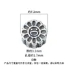 Prata Esterlina S925 Flor de Dupla Face Peixe Peixe Sol Girassol Contas Espaçadoras Corda de Contas DIY Material de Acessórios de Prata
