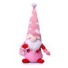 Navidad Faceless Doll Gnome Rose Heart Elf Couple Figurine Ornaments Venta al por mayor