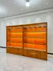 Vitrina para Té, Madera Maciza Retro, Cerámica, Tetera de Arcilla Púrpura, Vajilla de Jade, Vitrina Antigua, Gabinete para Tabaco y Vino, Estante de Almacenamiento para Sala de Té
