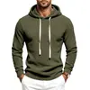 Sudadera con capucha para hombre de Amazon, estilo europeo y americano, jersey con cordón para otoño e invierno, top simple y versátil de forro polar de manga larga