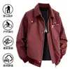 Ropa de Fujian Chaqueta Americana de Calle Alta para Hombre Conjunto de Primavera y Otoño Ropa de Hombre de Gama Alta Chaqueta Bomber con Solapa Fresca de Pícaro