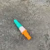 Boquilla de riego para jardín, rociado directo, pistola de agua de plástico para lavado de autos, 6 puntos, 1 pulgada, aspersor de riego agrícola para verduras, pistola de agua de ducha para jardinería