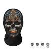 Máscara Facial Completa Balaclava Caveira Estampada em Mesh Halloween Europeu e Americano Transfronteiriço Adereço de Cabeça Engraçado Quebra-Sol