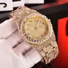 2025 Nuevo Comercio Exterior AP Completo de Diamantes para Hombre Reloj de Alta Calidad Tendencia Moda Reloj de Cuarzo Fabricante Venta al por Mayor