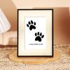 Huella de Pata de Mascota Conmemorativa Huella de Pata de Gato DIY Huella de Pata de Gato Huella de Pata de Perro Marco de Fotos Conmemorativo Huella Memorial Marco de Mesa