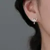 Brinco de caranguejo com cravação de diamantes, fivela criativa, personalidade, significado, brincos de pressão, comércio transfronteiriço, blogueiro, brincos circulares fofos