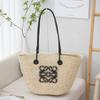 Bolsa Tote Grande Estilo Francês Luojia para Mulheres, Adequada para Férias, Compras, Uso Casual, Bolsa de Ombro, Material Semelhante ao Papel, Novo Modelo 2023