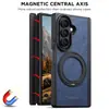Adecuado para funda de teléfono con carga inalámbrica Samsung Z Fold 8 Ultra, protección de 360 grados, hebilla de anillo giratoria, soporte de marco medio magnético