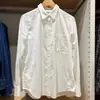 Camisa feminina casual estilo japonês de brim macio/camisa de sarja de algodão de manga comprida camisa para ar condicionado 492461 475663